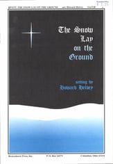 Snow Lay on the Ground SATB choral sheet music cover